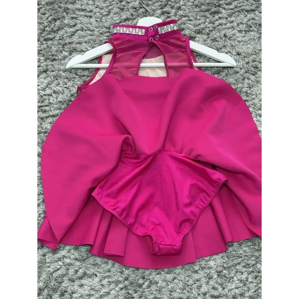 Weissman Showtime Girls Night Out Pink Dance Costume Recital Dress XL Child